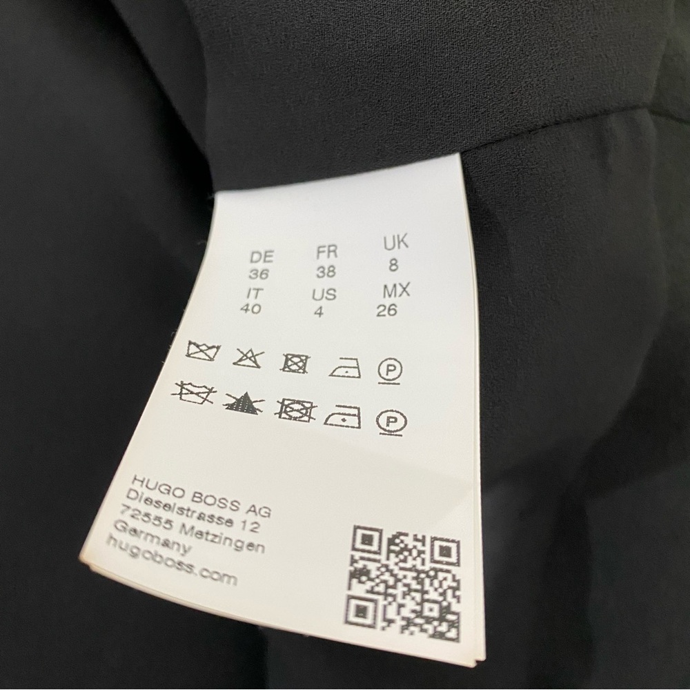 HUGO BOSS Jesma Open Front Short Jacket Black - Picture 7 of 7